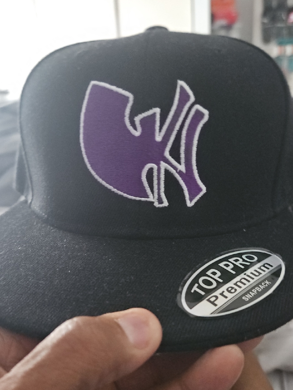 Black,  Purple & White hiphop Hat